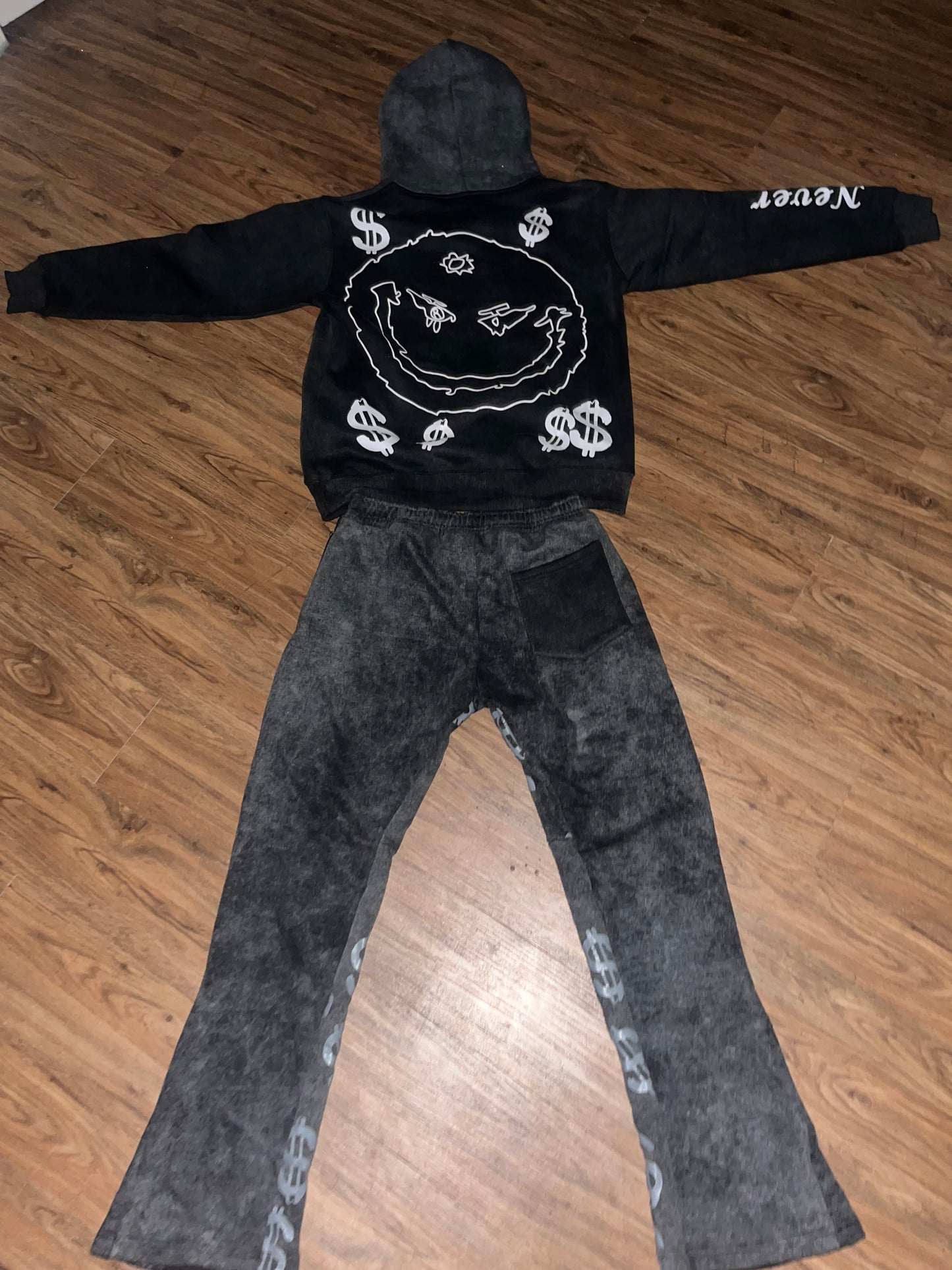 Black Acid Sweatsuit